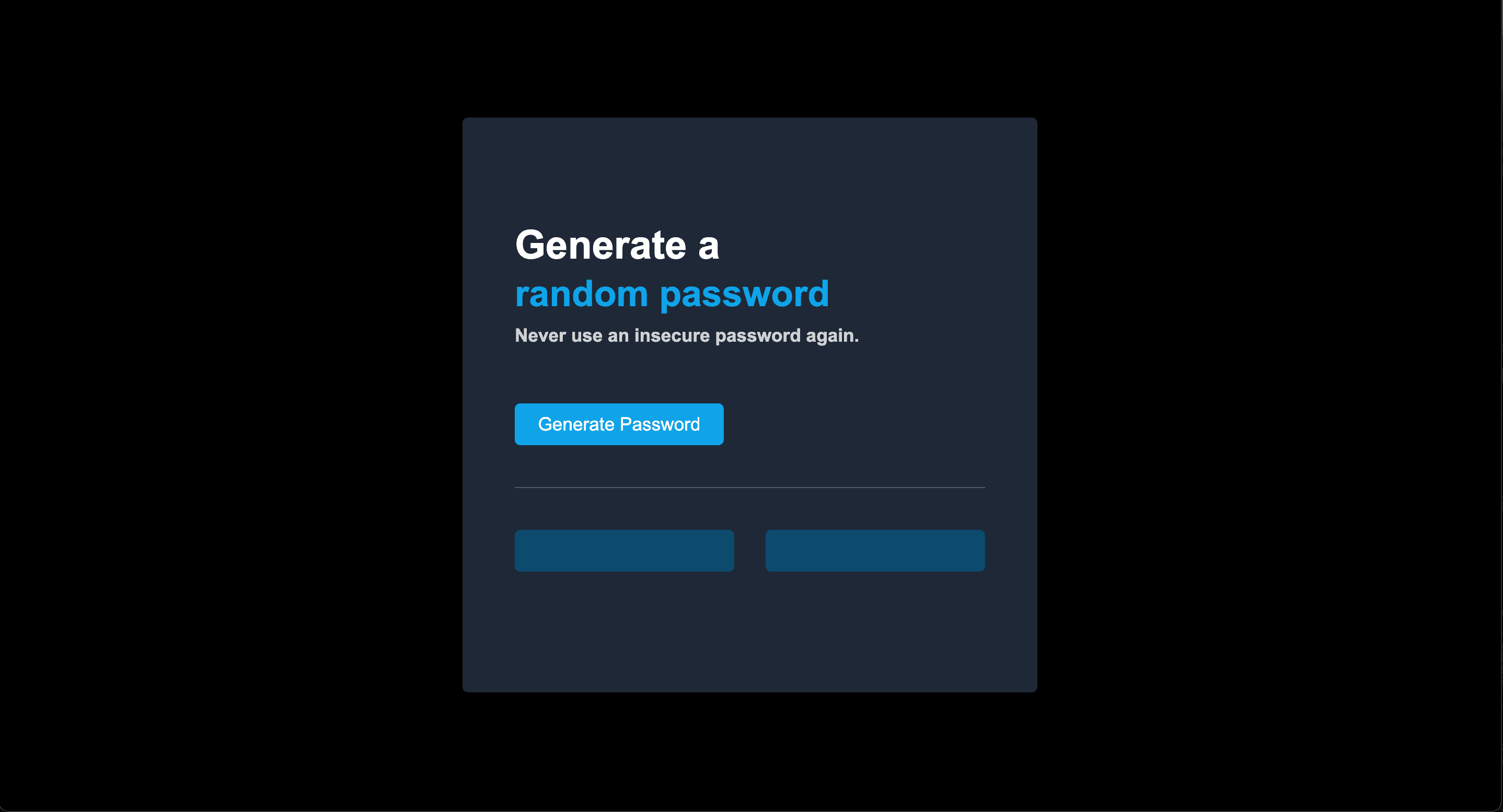 Password Generator